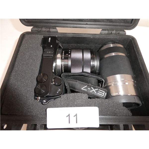 Sony camera w/ case
