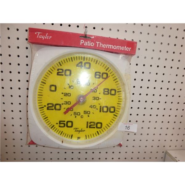 new patio thermometer