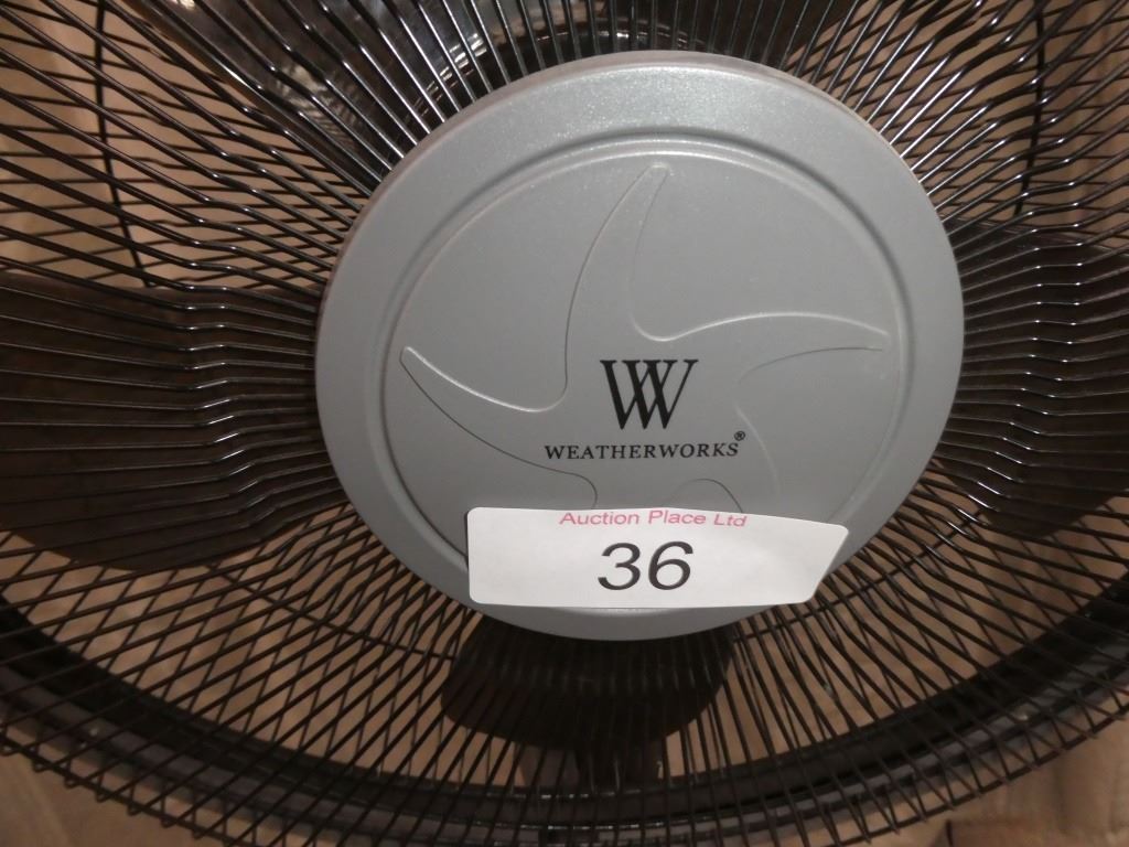 Weatherworks oscillating stand fan works
