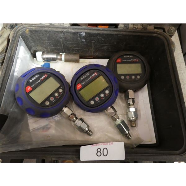 10,000 PSI m1 digital gauges crystal pressure