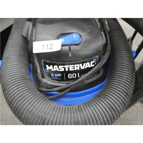 Mastervac 60L vacuum works