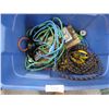 Image 1 : tote w/ rope, cords, plug-ins