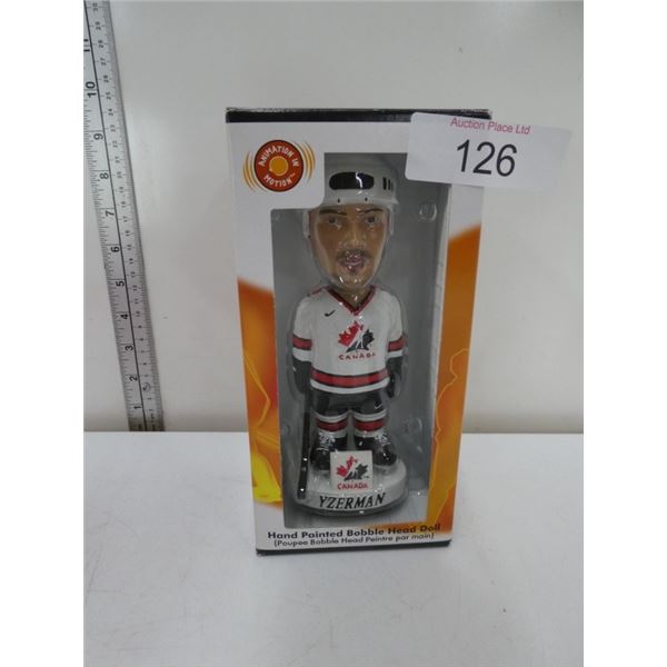 hand painted bobble head doll - Yzerman