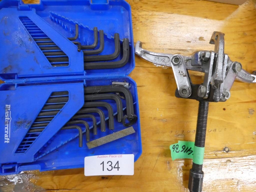 Mastercraft allen key set & bearing puller