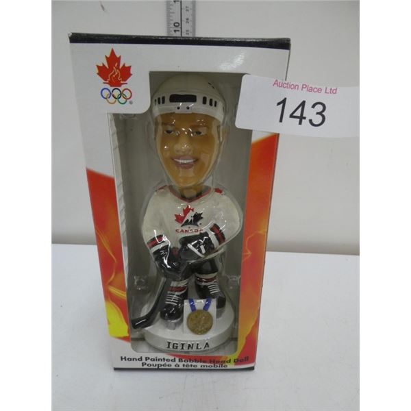 hand painted bobble head doll - Iginla