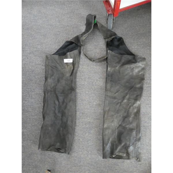 Genuine leather chaps (XL)