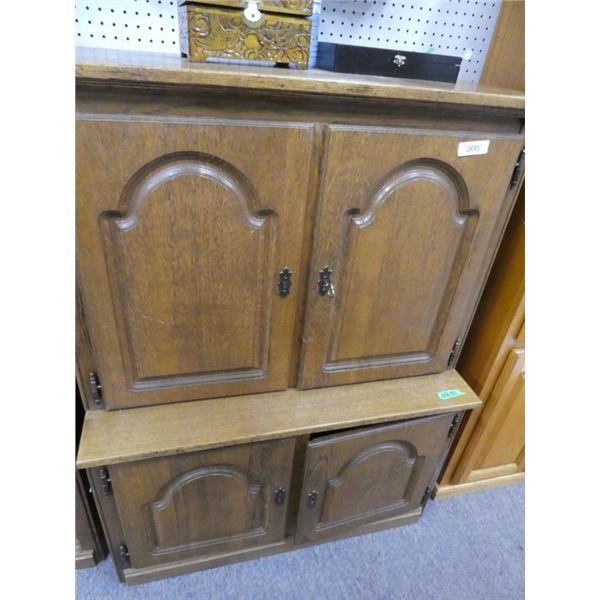 wooden storage cabinet