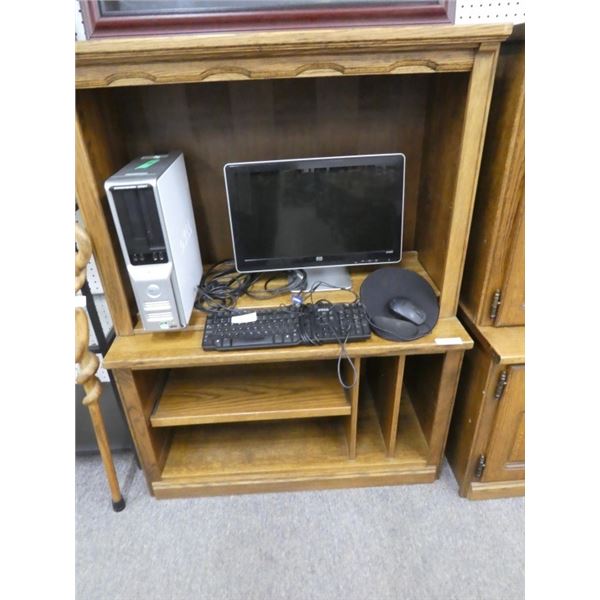 wooden tv / stereo stand