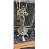 Image 6 : Fireplace Screen and Brass Tools B