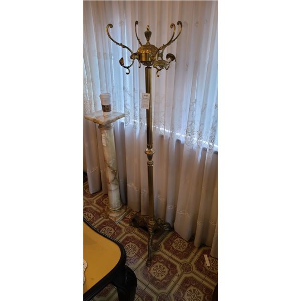 Antique Brass Coat Rack A