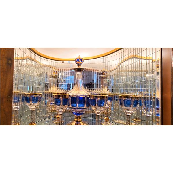 Cut Glass Decanter Set A