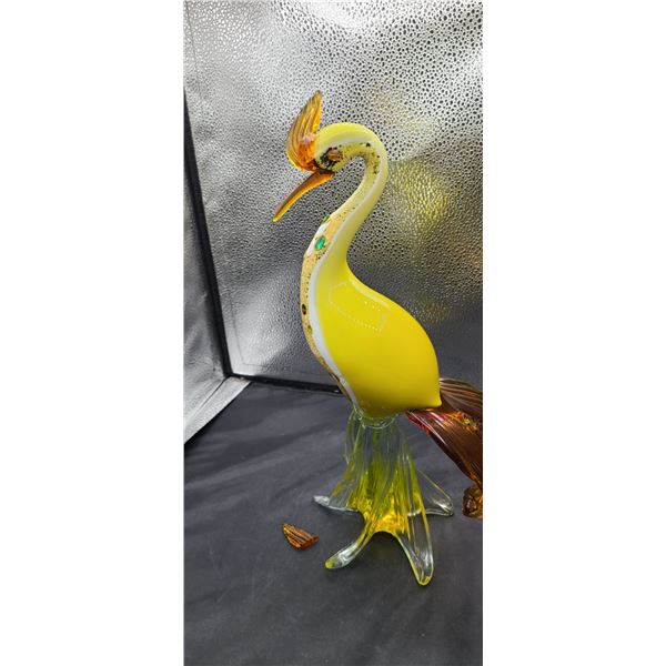 Murano Hand Blown Glass Bird A