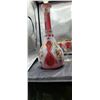 Image 7 : White & Cranberry Glass Decanter Set A