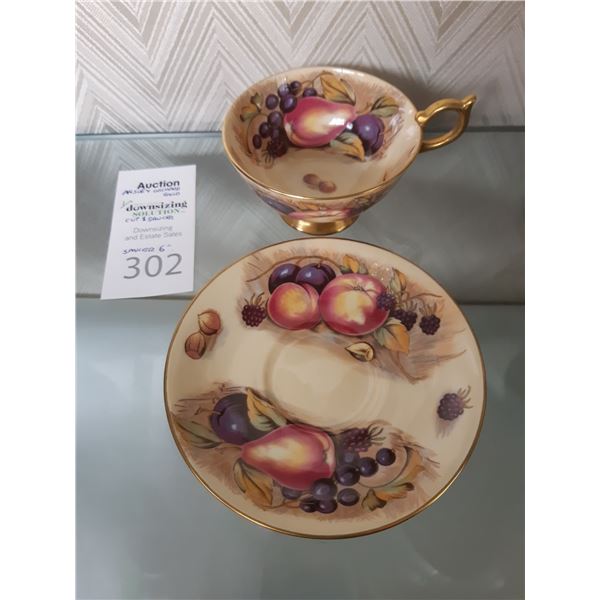 Aynsley Orchard Gold Tea Cup & Saucer A
