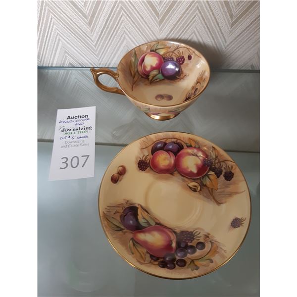 Aynsley Orchard Gold Tea Cup & Saucer A