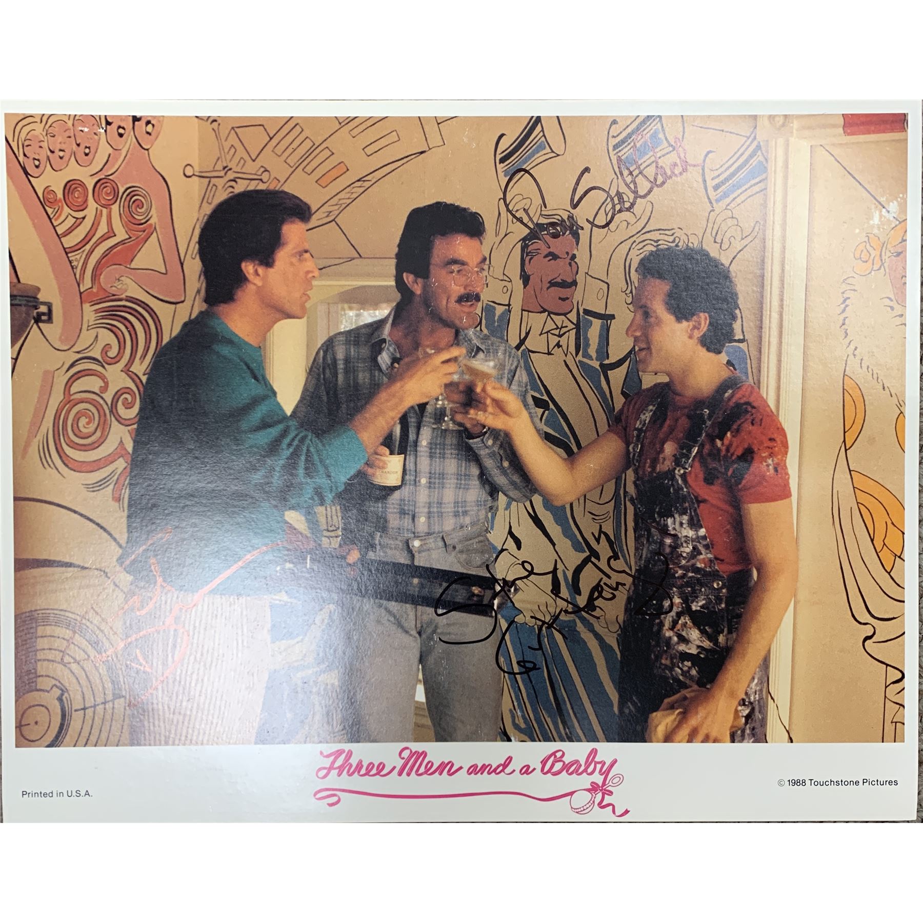 Three Men And A Baby cast signed photo