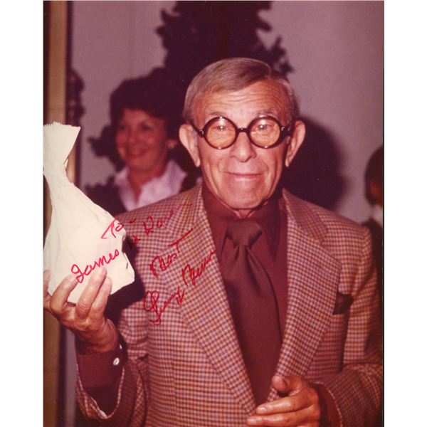 George Burns signed photo