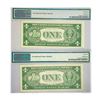 Image 2 : (2) 1935 E $1 Silver Cert.'s PMG