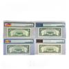 Image 2 : (4) 1963-1988 $5 Fed Reserve Notes PMG