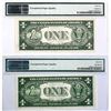 Image 2 : (2) 1935 E $1 Silver Cert.'s PMG
