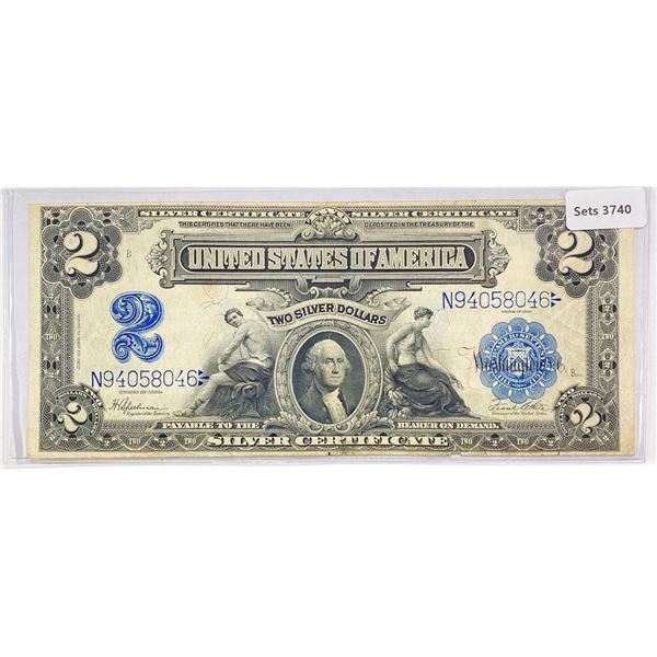 1899 LG $2 Silver Cert. AU53