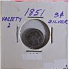 Image 1 : 1851 3 CENT SILVER PIECES FINE