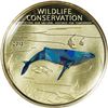 Image 1 : 2013 Wildlife Conservation $5 Sterling Silver Coin w/ Gold Overlay