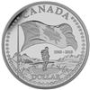 Image 1 : 2015 $1 The Canadian Flag, 50th Anniversary - Pure Silver Dollar Proof *SOLD OUT AT THE MINT*