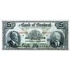 Image 1 : Bank of Montreal 1923 Five Dollars