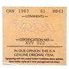 Image 3 : Canada - 1963 $1 MS-63 - ICCS