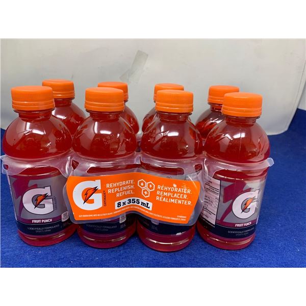 Gatorade Fruit Punch Electrolyte Beverage (8 x 355ml)