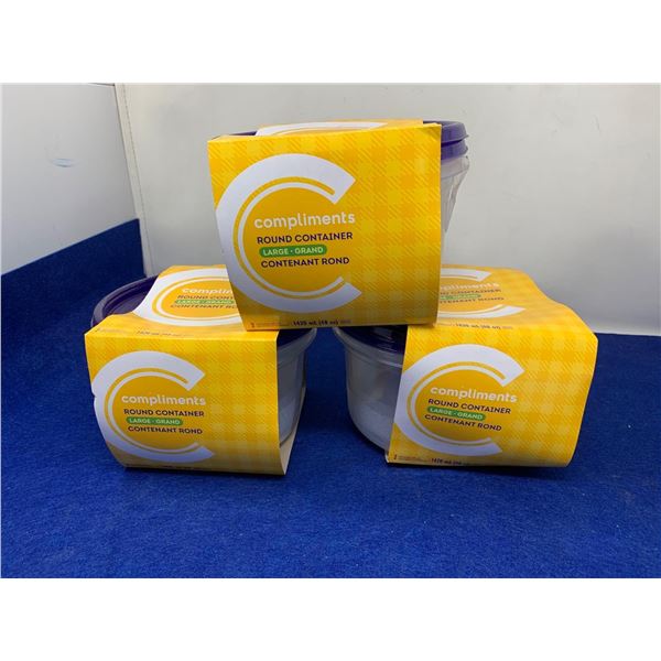 Compliments Round Container Large (2 x 3)