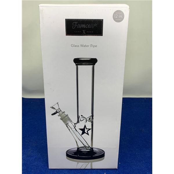 Famous X Glass Water Pipe (12in)