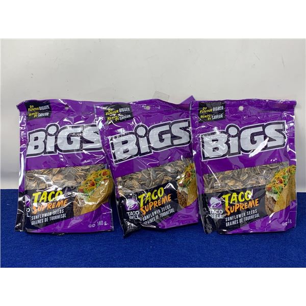 Bigs Taco Bell Taco Supreme Sunflower Seeds (3 x 140g)