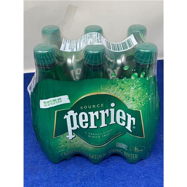 Perrier Natural Spring Water (6 x 500ml)