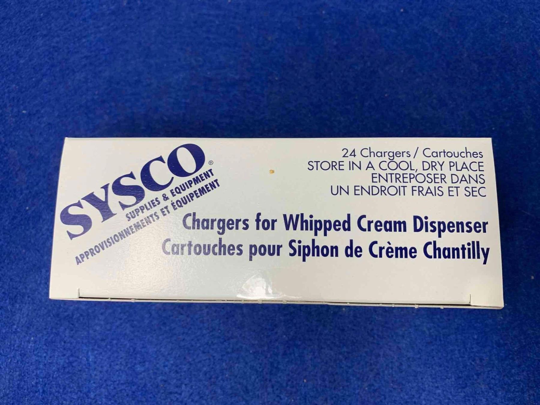 Sysco Chargers for Whipped Cream Dispenser (24 chargers)