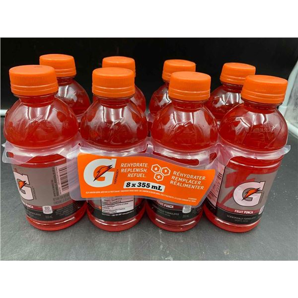 Gatorade Fruit Punch Electrolyte Beverage (8 x 355ml)