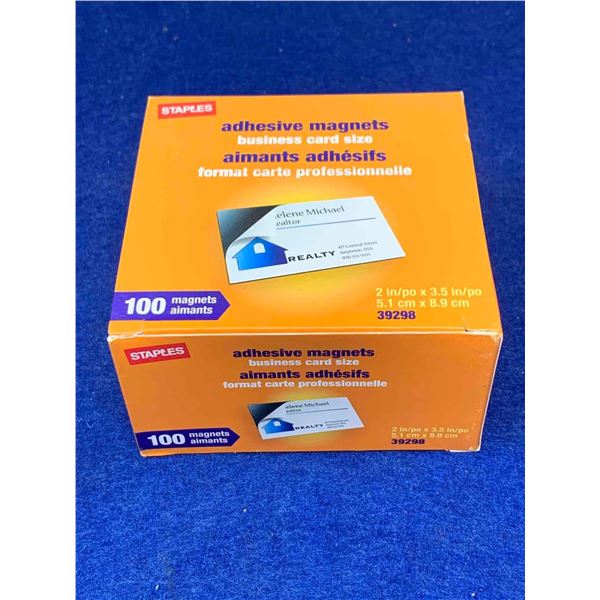 Staples Adhesive Business Cards Magnets (100cts)