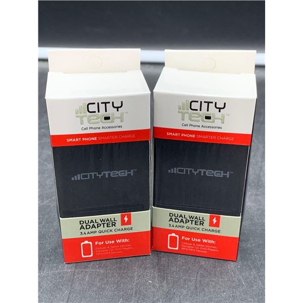 City Tech Dual Wall Adapter (2ct)