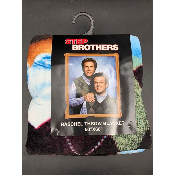 Step Brothers Raschel Throw Blanket (50in x 60in)