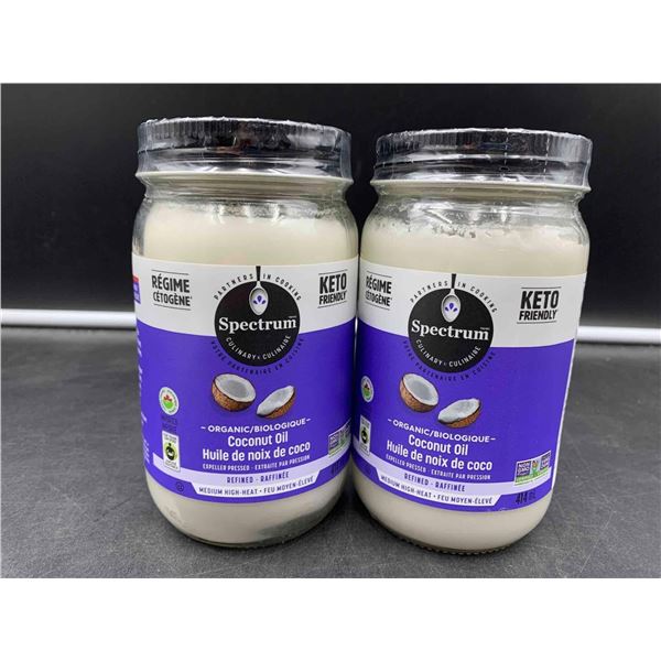 Spectrum Refined Organic Coconut Oil (2 x 414ml)
