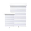 Image 3 : Hauz Decor Light Filtering Roller Shade 24" W x 84" L WHITE