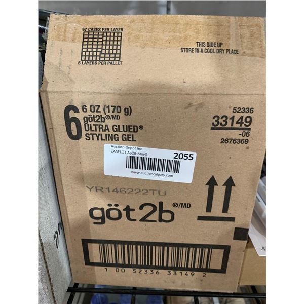CASE LOT- Got 2 B Hair Gel 6 x 170g