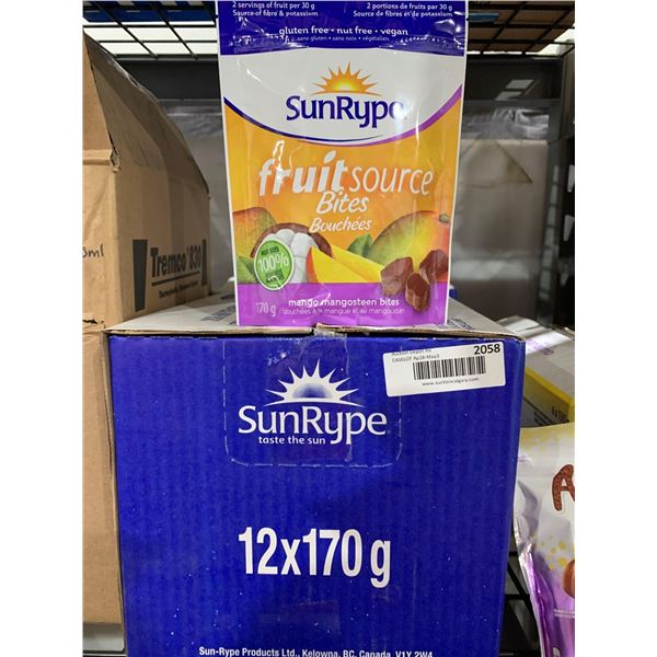 CASE LOT- Sun Rype Fruit Source Bites 12 x 170g
