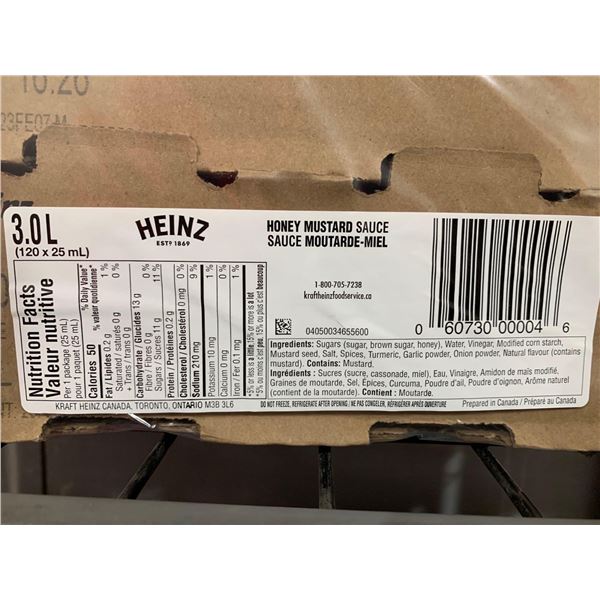 CASE LOT- Heinz Honey Mustard 120 x 25ml