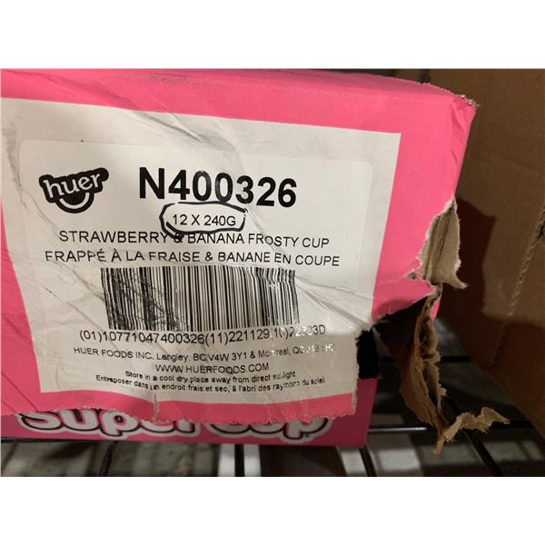 CASE LOT- Strawberry Banana Frosty Cup 12 x 240g