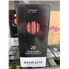 Image 1 : CASE LOT- Deco Lite Dinner Red Candles 20 Count