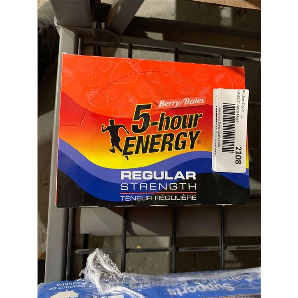 CASE LOT-5 Hour Energy Regular Strength Berry 12 x 57ml