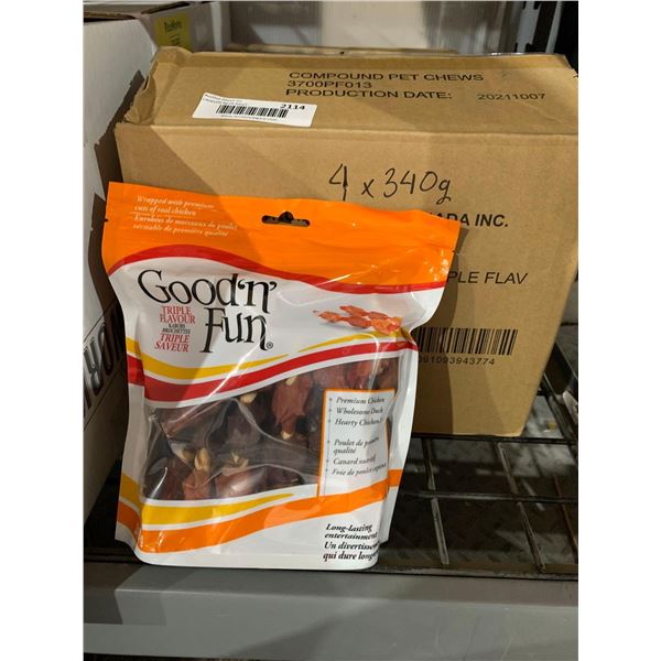 CASE LOT- Good n Fun Dog Treats 4 x 340g