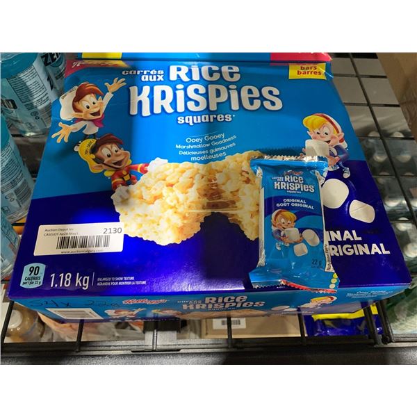 CASE LOT Rice Krispies Squares 1.18kg (54x22g)